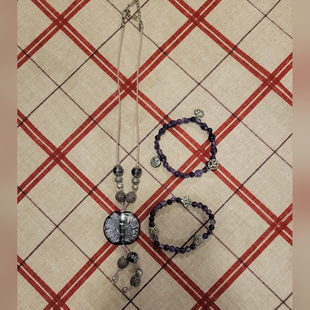 Purple Jewelry Set